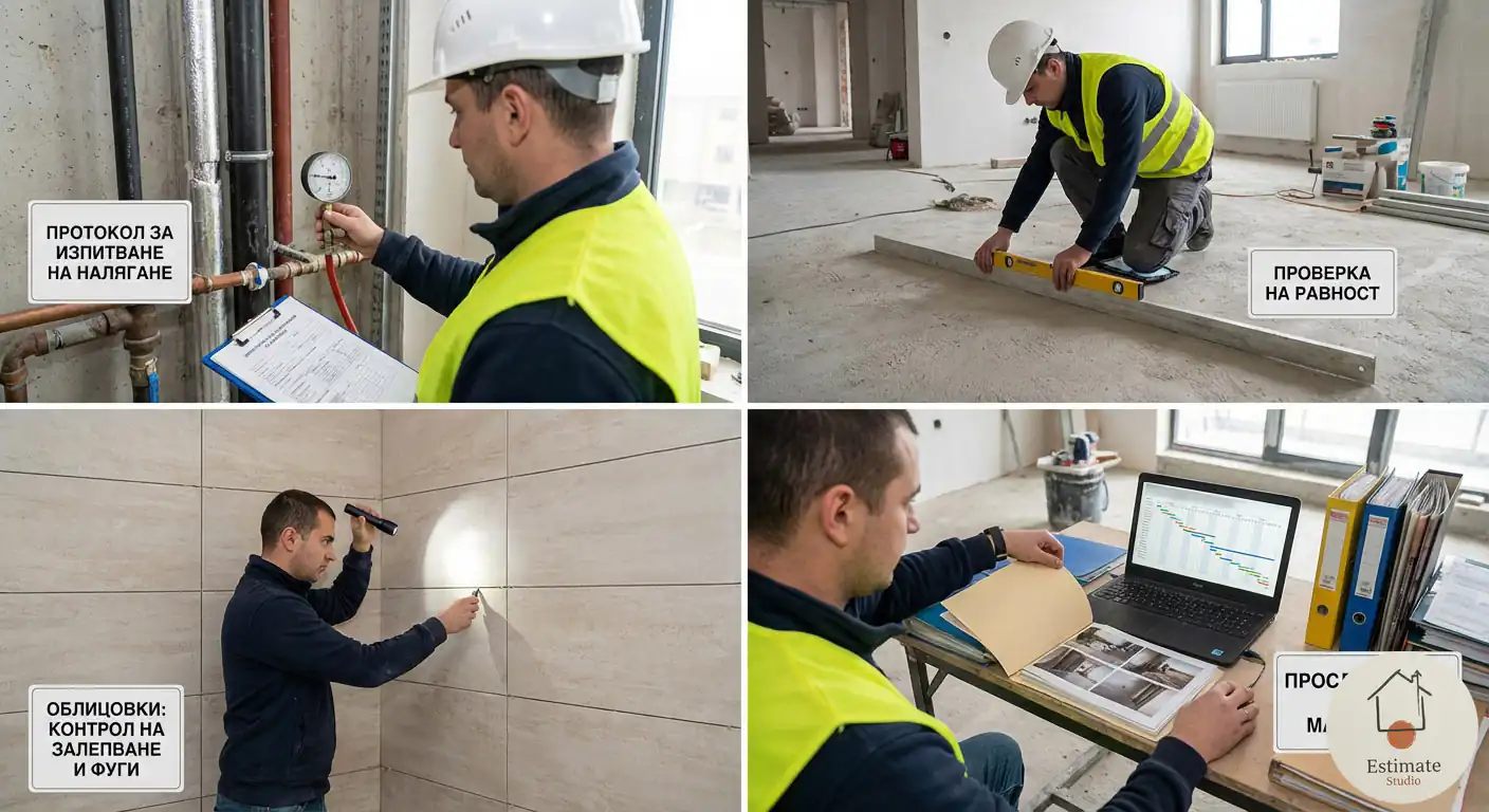 Контрол на качеството и спазване на технологични изисквания